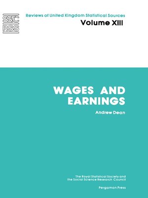 cover image of Wages and Earnings